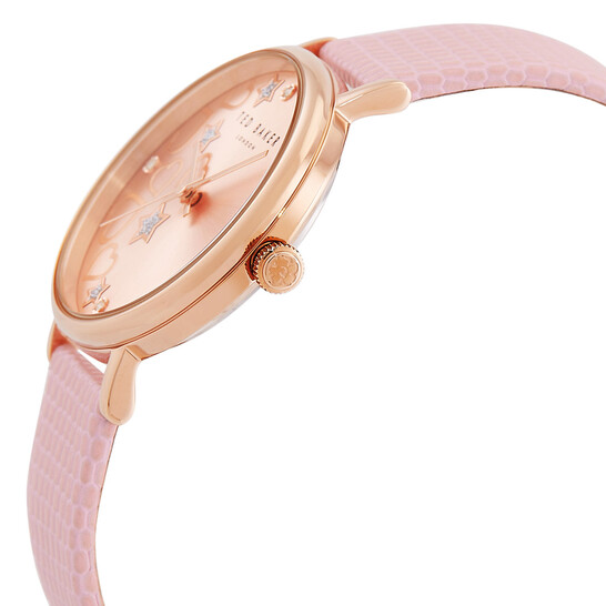 Ted Baker Phylipa Hearts & Stars Quartz Rose Gold Dial Watch