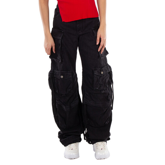 The Attico Fern Long Denim Pants, Waist Size 25