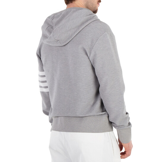 Thom Browne 4Bar Cotton Zip Hoodie, Brand Size 2 (Medium