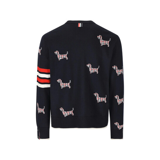 Thom Browne Hector Icon Half Drop Jersey Top, Brand Size 3