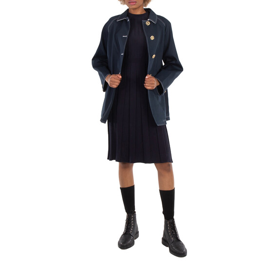 Thom Browne Ladies Cotton Pleated Cricket Striped Cable Thom Browne Ladies Cotton Pleated Cricket Striped Cable