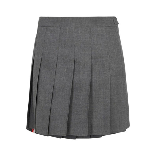 ミニスカート THOM BROWNE Women Mini Skirts FGC402V 00626035 GREY Twill Mini Pleated Skirt | Thom Browne