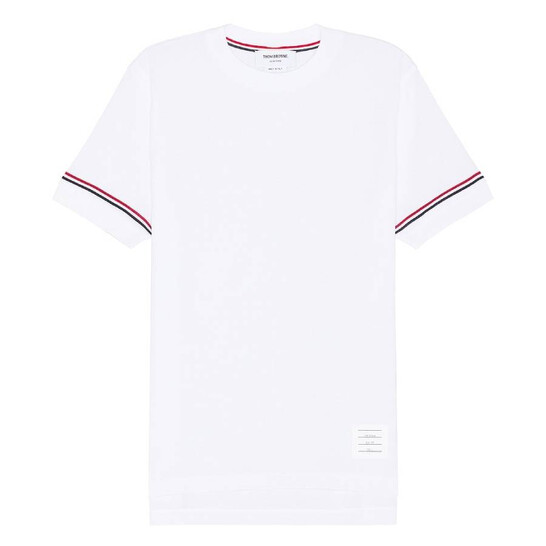 【関税&送料込】Thom Browne White T-Shirt With Stripes 23912360_54128854_322.jpg