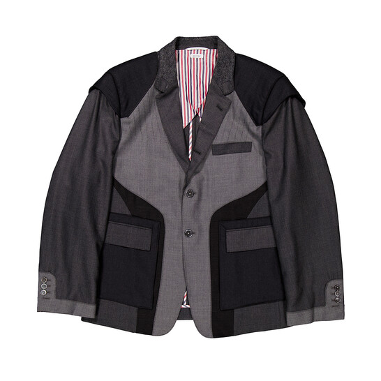 Thom Browne Men's Twill Classic Zig Zag Jacket, Brand Size 2