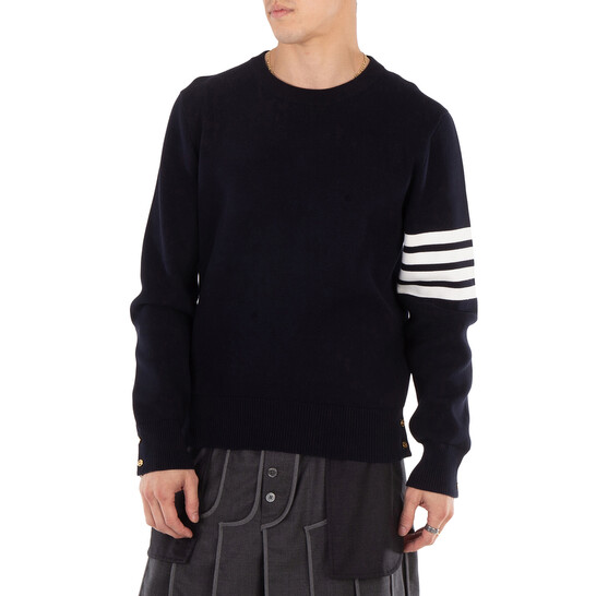 【THOM BROWNE】ボーダー ストライプ Tシャツ THOM BROWNE Thom Browne Milano Four Bar Stripe Crew Knit Pullover, Brand