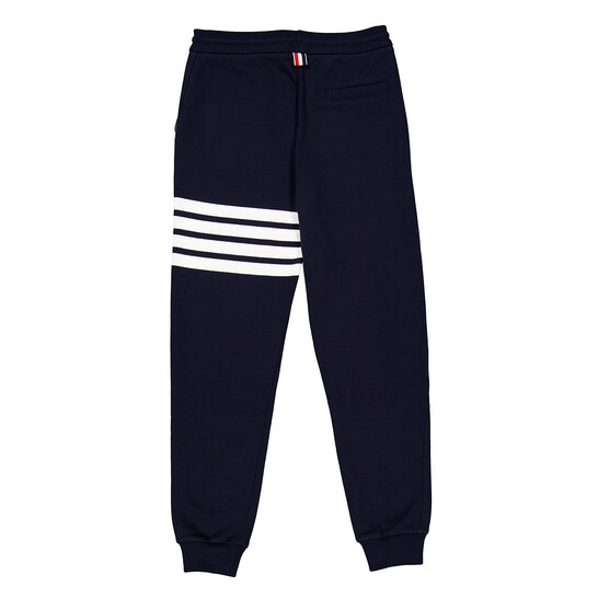 Thom Browne Navy 4-Bar Loopback Sweatpants, Brand Size 0 (X