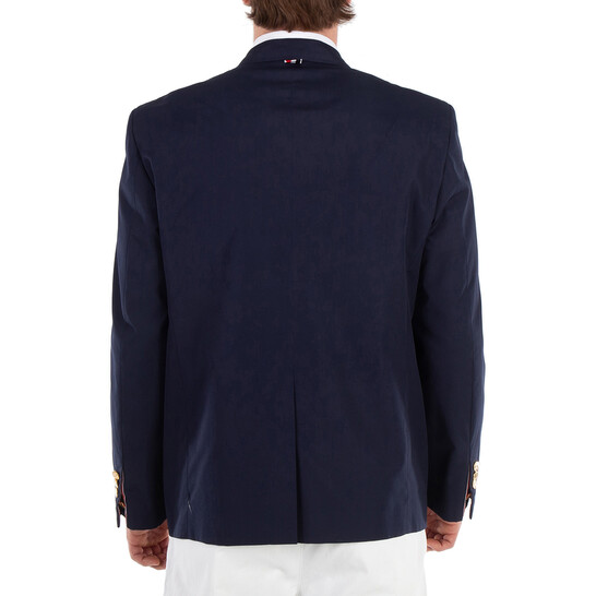 Thom Browne Navy Typewriter Cloth Sport Coat, Brand Size 3