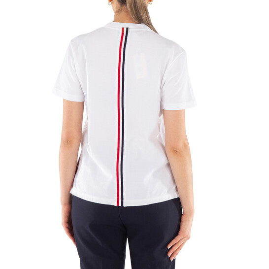【関税&送料込】Thom Browne White T-Shirt With Stripes 23912360_54128854_322.jpg
