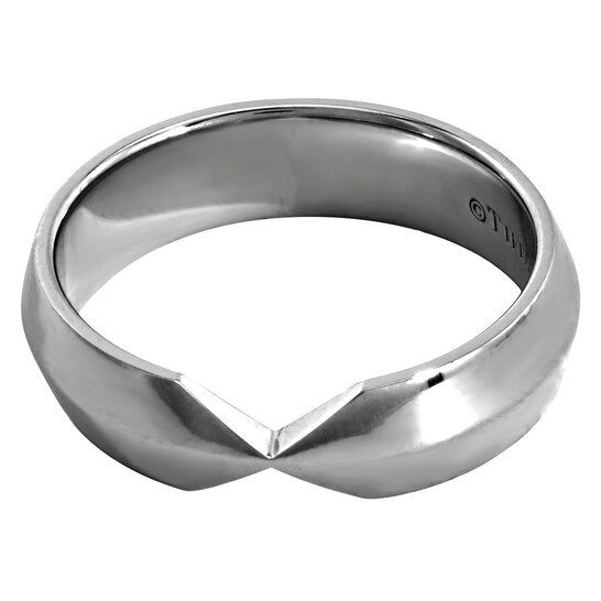 ◆◆VIP◆◆ Tiffany & Co SETTING RING NESTING BAND RING The Tiffany® Setting nesting narrow band ring in platinum, 3