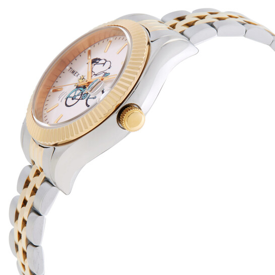Montre Timex Legacy X Peanuts Bicycle 34 Mm – Acier Inoxydable, Quartz, étanche 50m