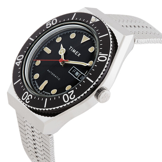 【新品】TIMEX M79 オートマチック メンズ 正規品 TW2U83400 Timex M79 Automatic Black Dial Watch TW2U78300V3 194366108873