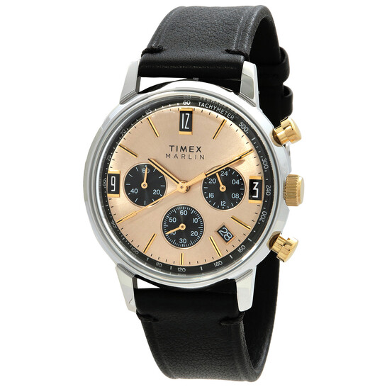 Timex Marlin Chronograph Quartz Champagne Dial Men's Watch
