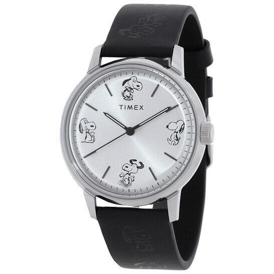 Timex Marlin X Peanuts Sketch Automatic Silver Dial Men's Watch TW2W540000