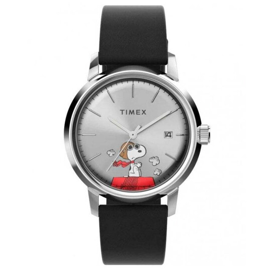 Timex Marlin X Peanuts Snoopy Automatic Silver Dial Men's Watch TW2W496000