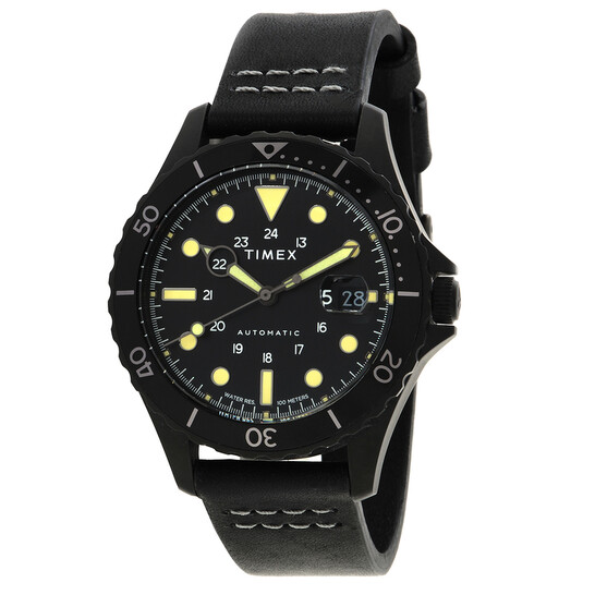 Timex Navi XL Automatic Black Dial Men's Watch TW2U10000