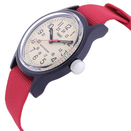 Timex Original Camper Quartz Cream Dial Watch TW2R78100