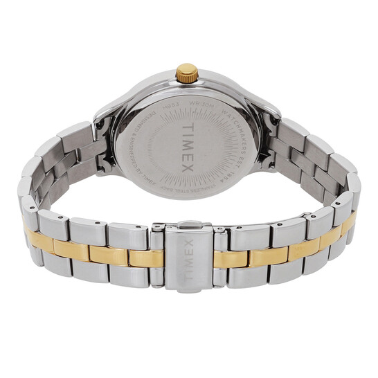 Timex Women\'s Watch TW2V23500 Quartz Silver Dial Two Tone Stainless Steel 36mm Timex Peyton Quartz Silver Dial Ladies Watch TW2V23500  main image 4