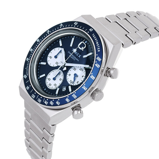 Timex Q Timex Chronograph Quartz Blue Dial Men's Watch TW2W51600