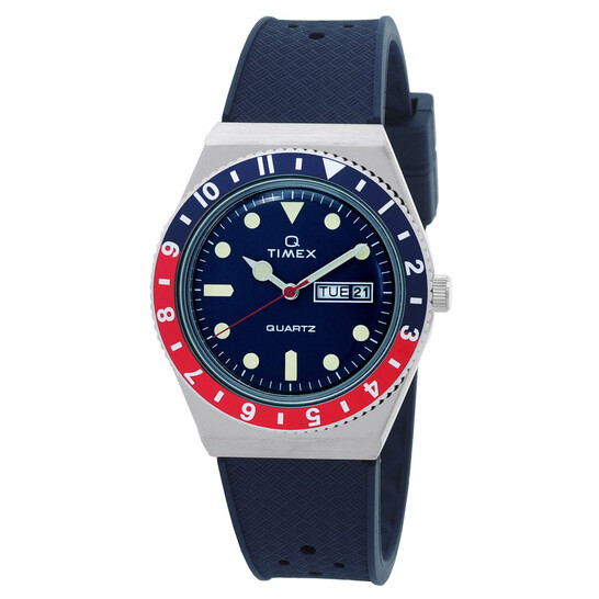 TIMEX Q ペプシ クォーツ 腕時計 Timex Q Timex Quartz Blue Dial Pepsi Bezel Men's Watch