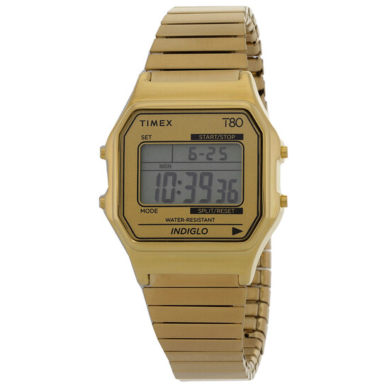 Timex T80 Alarm Quartz Digital Unisex Watch TW2W68100 194366378054