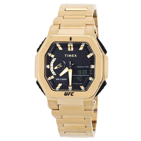 Timex UFC Colossus Alarm World Time Quartz Analog-Digital
