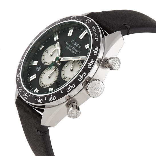 Timex Waterbury Chronograph Quartz Black Dial Men's Watch