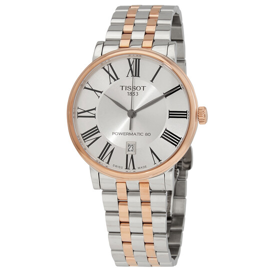 TISSOT ティソ　Carson Powermatic 80　自動巻　シルバー Amazon.co.jp: [ティソ] 腕時計 TISSOT カーソン ブレスレット