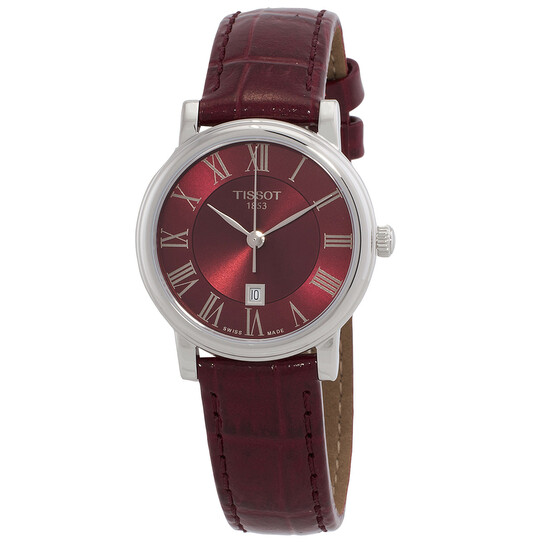 Tissot Carson Premium Quartz Red Dial Ladies Watch