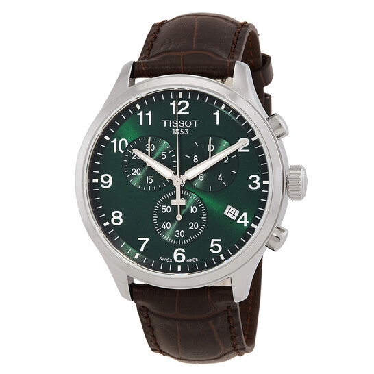 Tissot Chrono XL Classic Quartz Green Dial Men's Watch