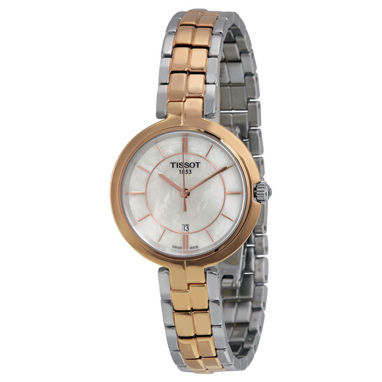 Tissot Flamingo Mother of Pearl Dial Ladies Watch