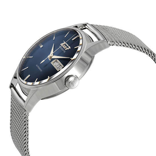 TISSOT HERITAGE VISODATE AUTOMATIC Blue Dial Swiss Made T019.430.11.041.00 W BOX Tissot Heritage Visodate Automatic T019.430.11.041.00 (Pre  main image 3