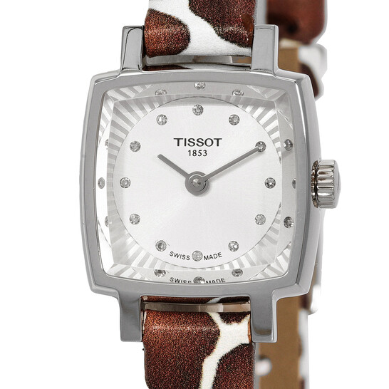 Tissot Lovely Giraffe Quartz Diamond Silver Dial Ladies Watch T058