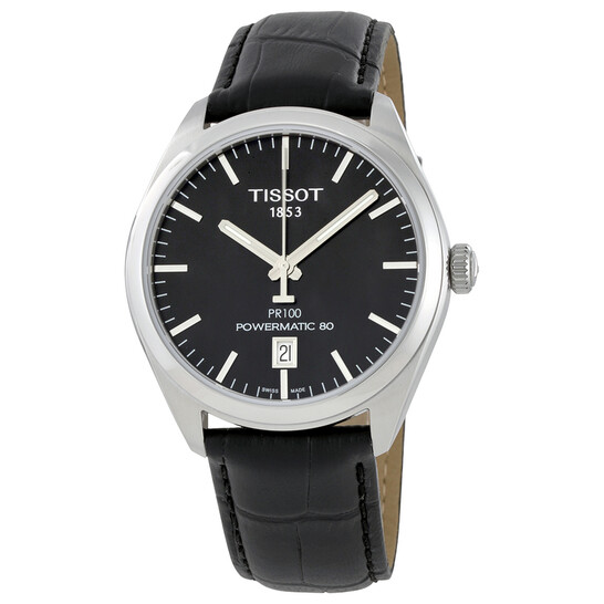 Tissot PR 100 Powermatic 80 Black Dial Men's Watch T101.407.16