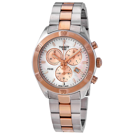 Tissot PR 100 Sport Chic Chronograph Quartz Ladies Watch 