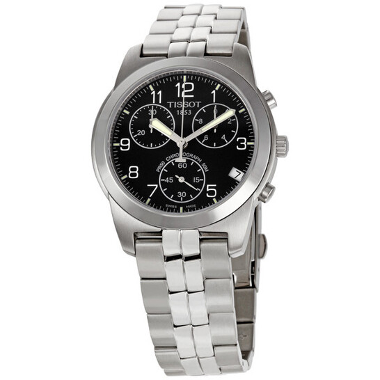 TISSOT PR50 黒文字盤 ローマンダイヤル 稼働品 TISSOT PR50 黒文字盤 ローマンダイヤル 稼働品 - メルカリ