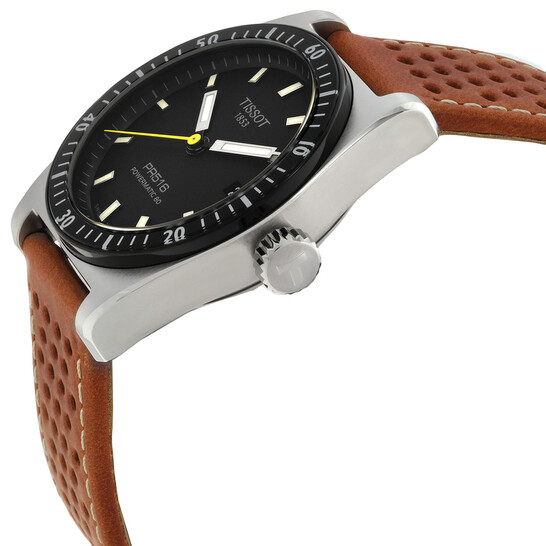 Tissot PR516 Powermatic 80 Automatic Black Dial Men's Watch