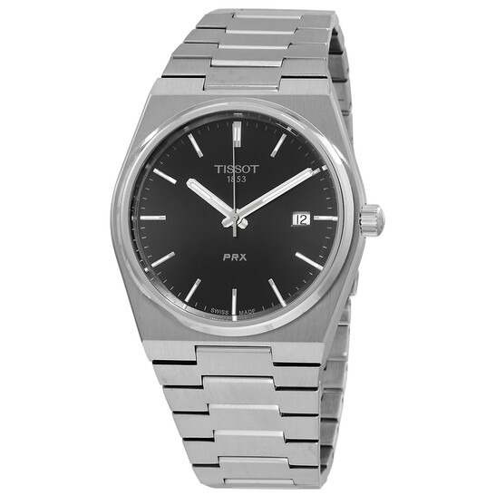 TISSOT PRX ティソ 40mm クォーツ ブラック 美品 楽天市場】正規品TISSOT ティソPRX ブラック文字盤 自動巻き