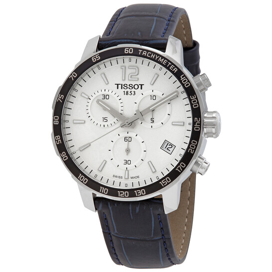 Tissot Quickster Chronograph Quartz Silver Dial Men's Watch