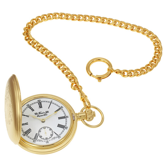 Tissot Savonnette Mechanical Golden Brass Pocket Watch T83445113