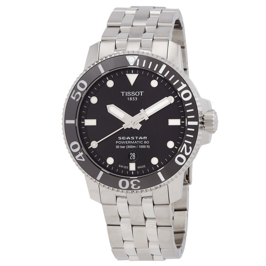 Tissot Seastar 1000 Automatic Black Dial Men's Watch
