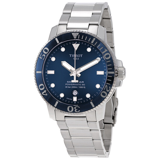 Tissot SEASTAR 1000 POWERMATIC 80 Automatic Blue Dial Men's