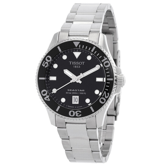Tissot Seastar 1000 Quartz Black Dial Unisex Watch T1202101105100