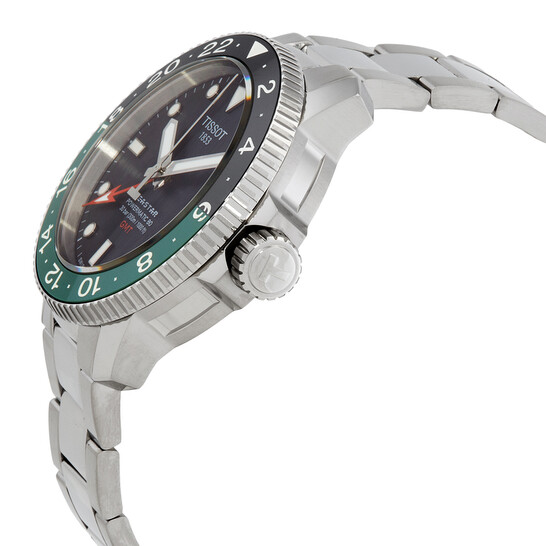 Tissot SEASTAR GMT 黒緑 TISSOT Seastar 1000 Powermatic 80 GMT – Reis-Nichols Jewelers
