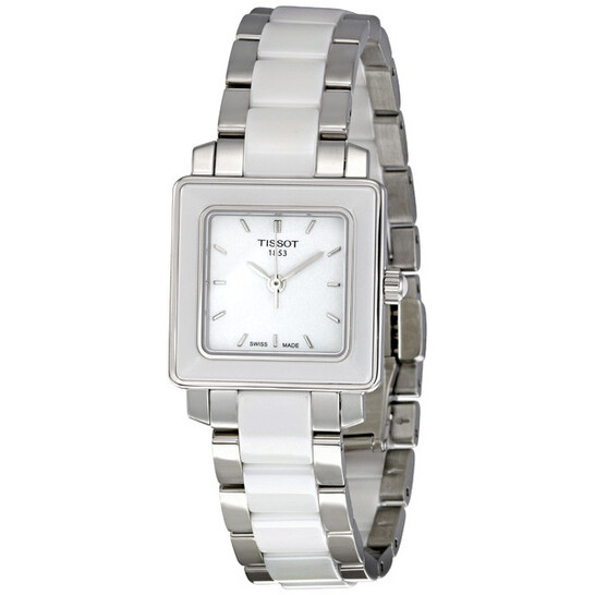 Tissot T-Cera Quartz White Ceramic Ladies Watch  display picture 2