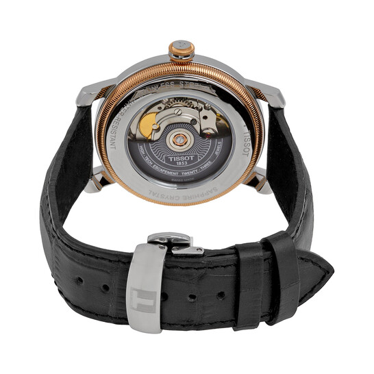 Tissot T-Classic Bridgeport Powermatic 80 Black Dial Men's Watch T0974072605300 - 546x546 Image #3