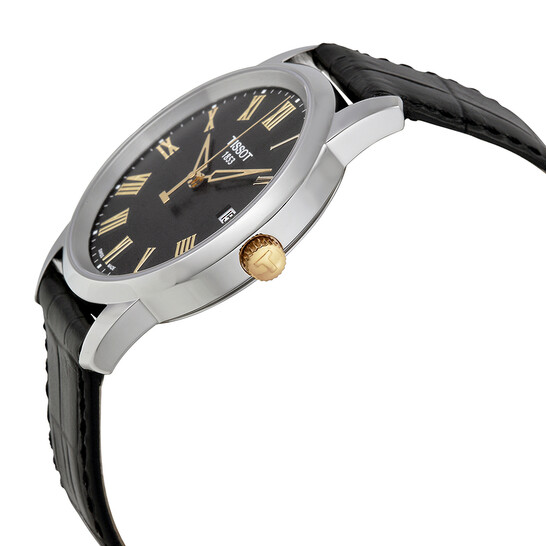 Tissot Classic Dream T0334102605300 - Orologio Uomo Al Quarzo, Cassa In Acciaio, Cinturino In Pelle Nera