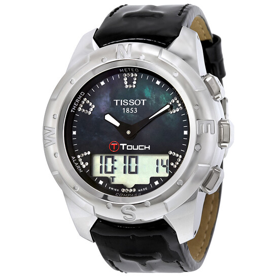 Tissot T-Touch II Perpetual Alarm World Time Chronograph Ladies