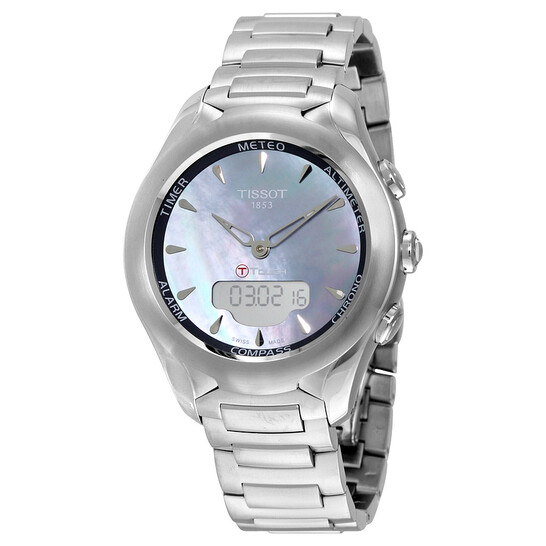 Tissot T-Touch Solar Lady Mother of Pearl Dial Ladies Watch 