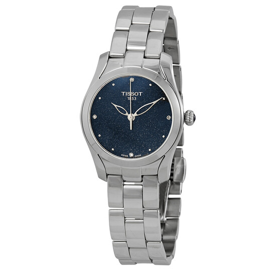 NEW TISSOT T-Wave 2 Stainless Steel Watch $425? T02128582 Tissot T-Trend T-Wave Ladies Pearl Dial Quartz Watch main image 3