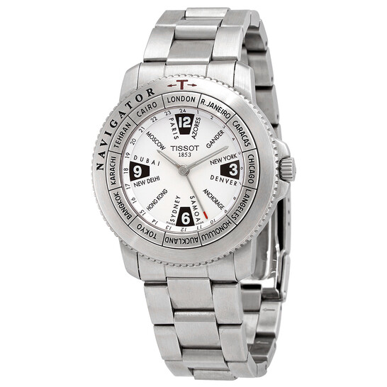 Tissot T-Navigator Quartz White Dial Men's Watch
